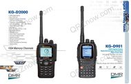 New ! Wouxun KG-D2000 and KG-D901 DMR APRS GPS – 10 Watts
