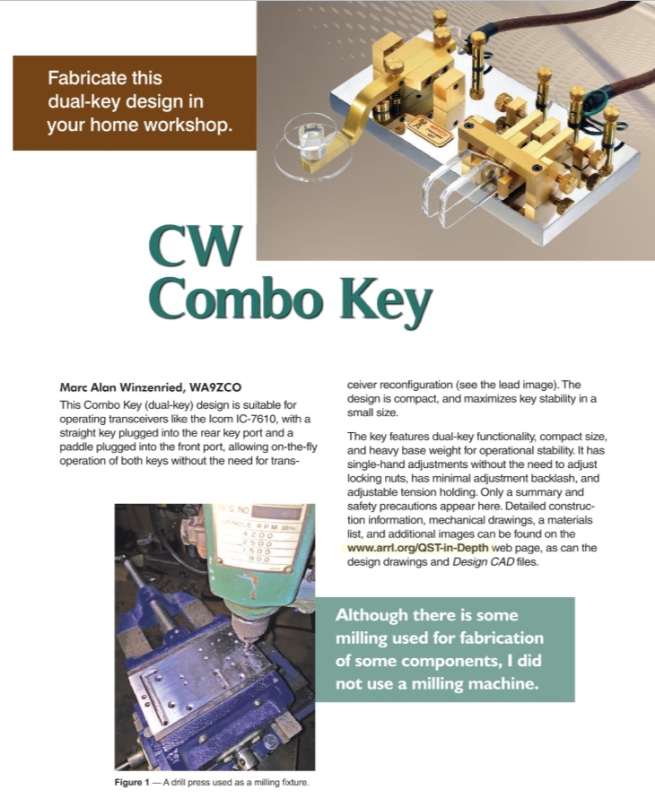 WA9ZCO Wins the February QST Cover Plaque Award
