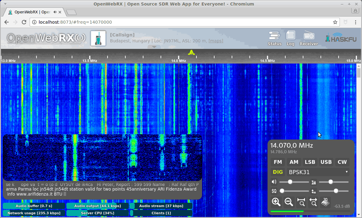 OPENWEBRX VERSION 0.18.0 RELEASED: NEW DECODERS FOR DIGITAL VOICE, DIGITAL HAM MODES