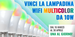 Vinci la lampadina WiFi multicolor da 10W (una al giorno)