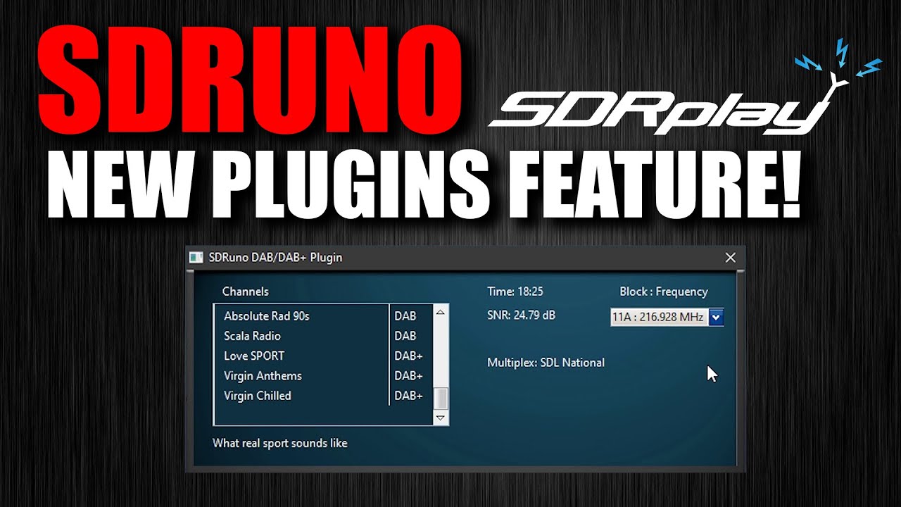 SDRPlay SDRuno Plugins Feature – NEW!
