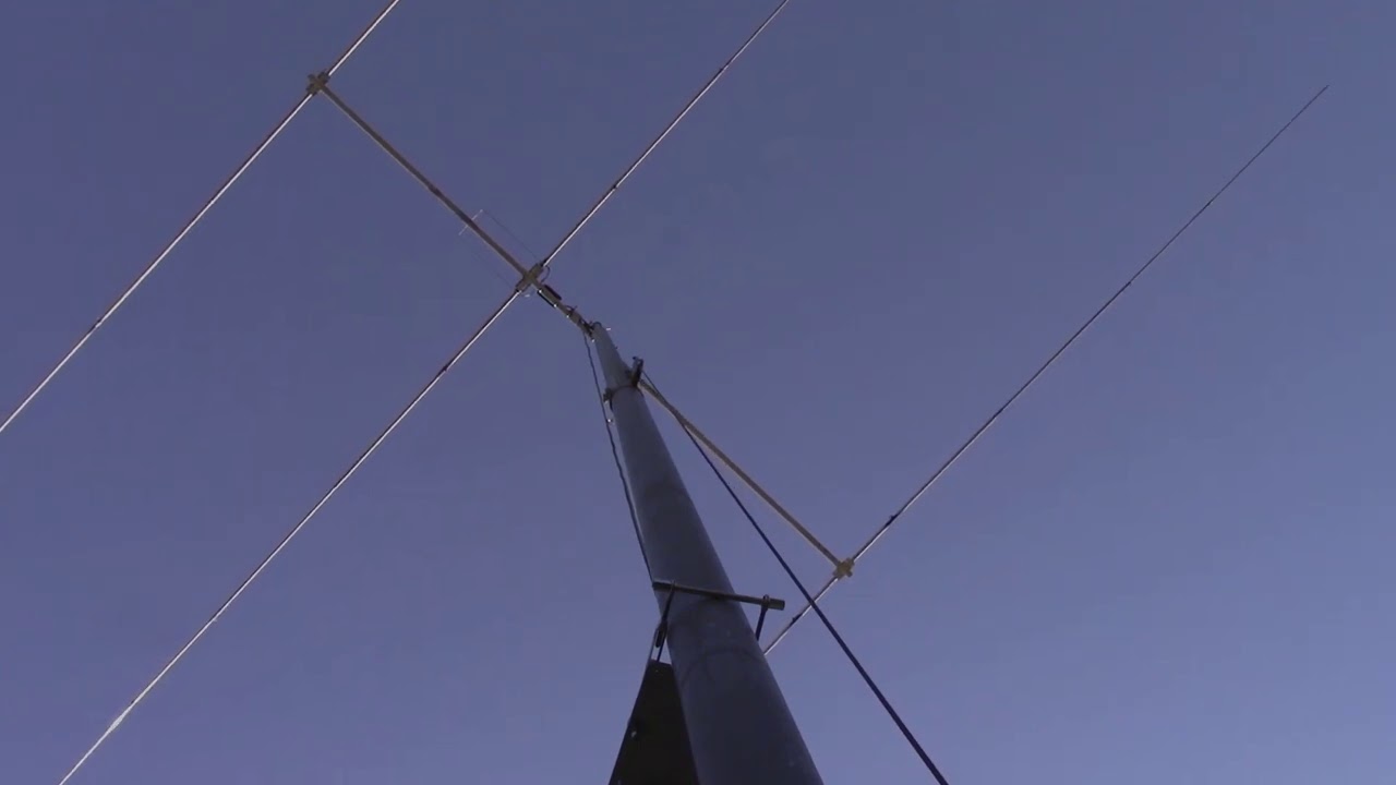 Rotating Tower For Ham Radio 30 Feet Tall At Jim W6LG’s House And Can Be Used For Emergency Comms