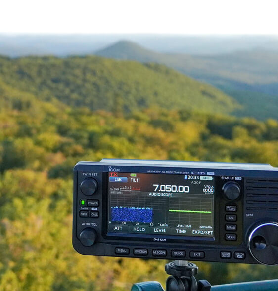 ICOM IC-705 In Full Sunlight