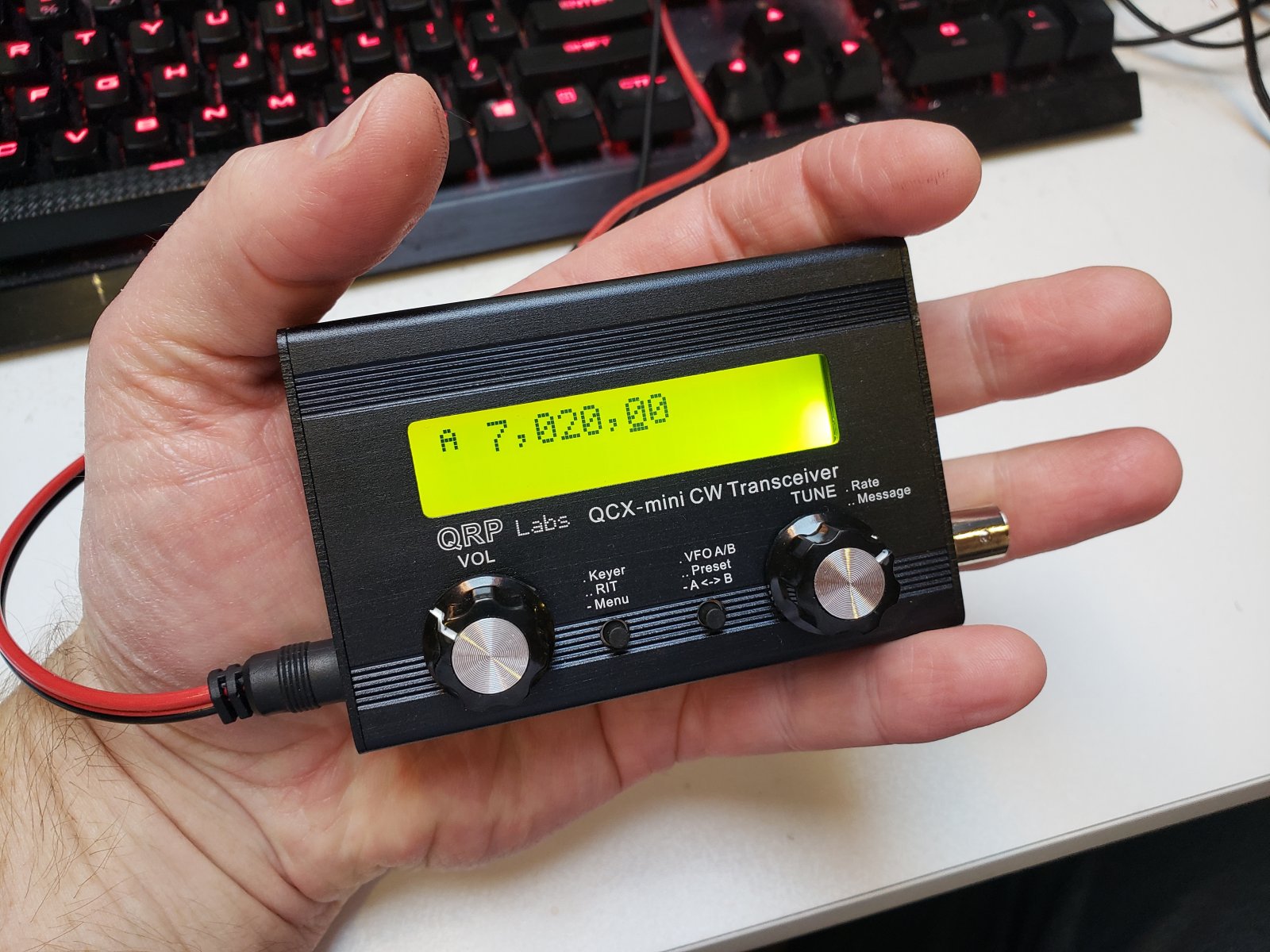 The QCX-Mini 20m QRP Rig Kit Arrives