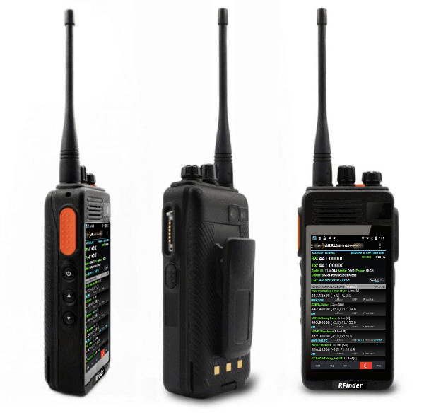 New RFinder B1, Advanced VHF/UHF 4 Watt DMR/Analog Ham Radio Smartphone, NO CODE PLUGS NEEDED!!