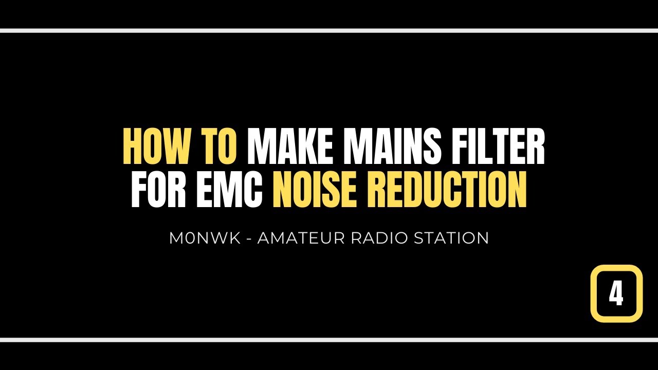 Make a mains filter for EMC & noise reduction