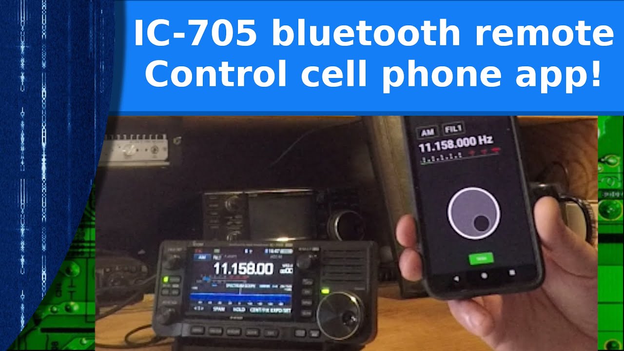 Ham Radio – Icom 705 remote control with a cell phone app!
