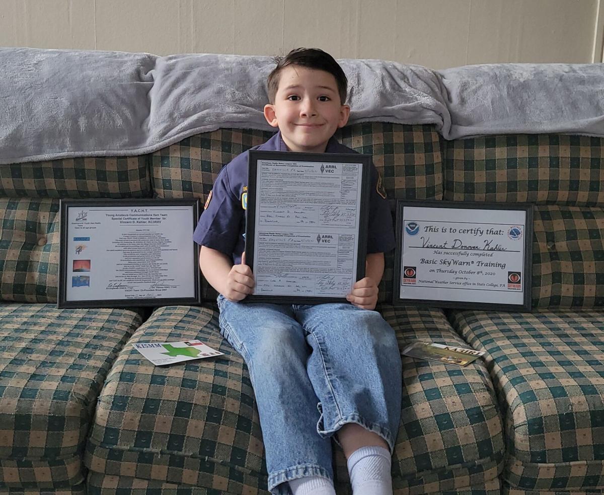 8-year-old becomes youngest ham radio operator in Montour County