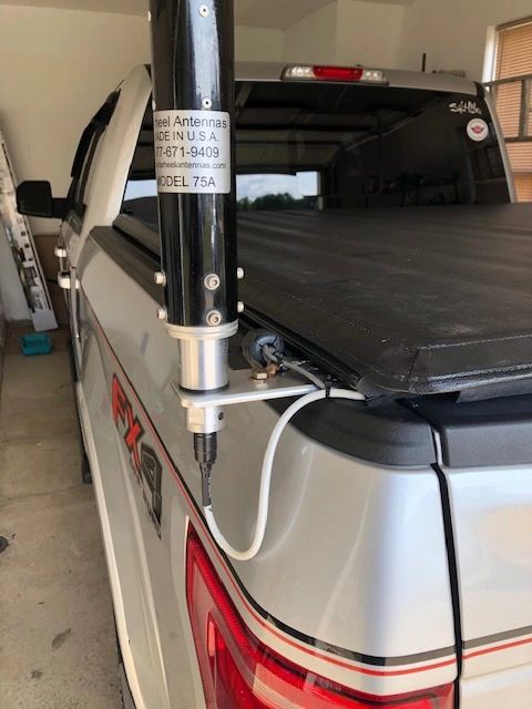 Radio Set up on a Pickup Truck