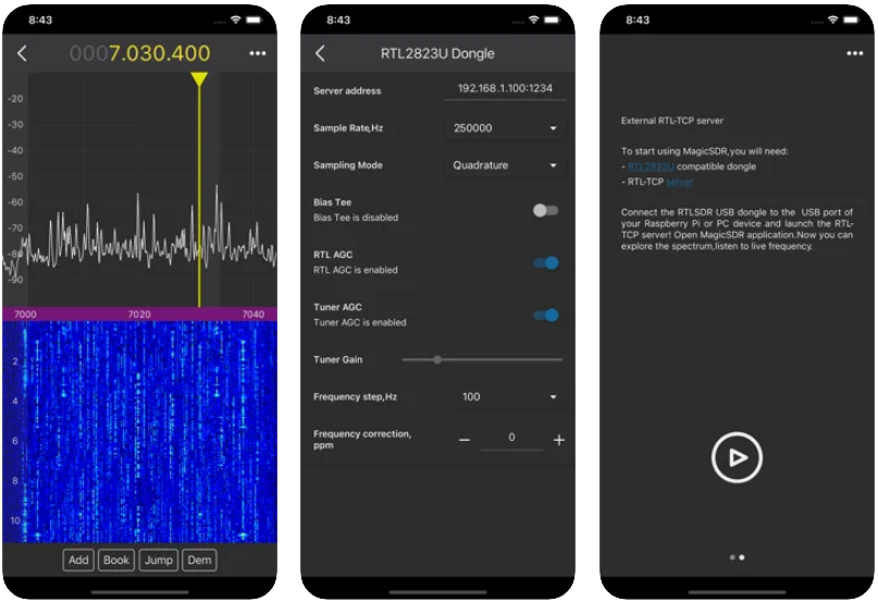 MagicSDR –  A NEW ANDROID AND IOS RTL_TCP CLIENT