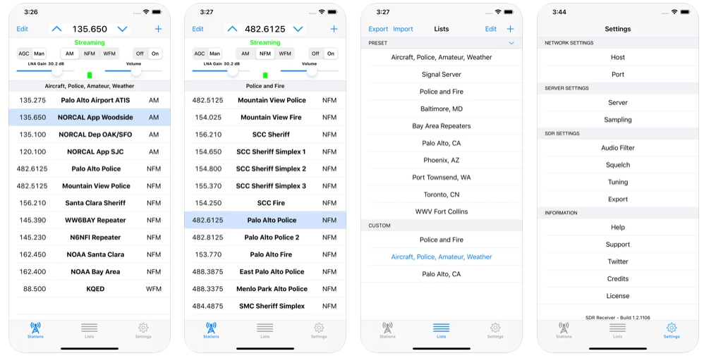 SDR Receiver for IOS version 1.2.1 has been released