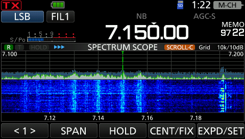 Audio and visual of Cuba jamming 40M, making it to OH