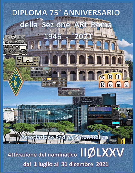 ARI-Roma con Diploma dei 75 anni