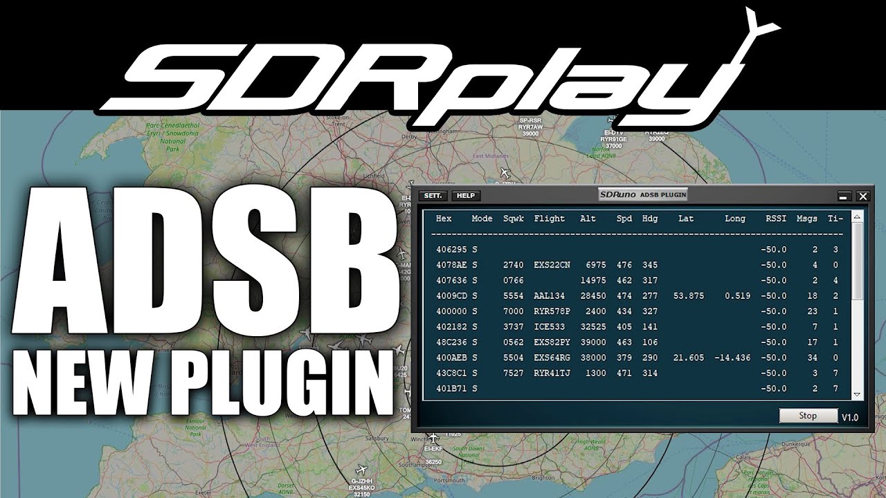 SDRPLAY SDRUno ADSB Plugin – Tracking Aircraft Easy