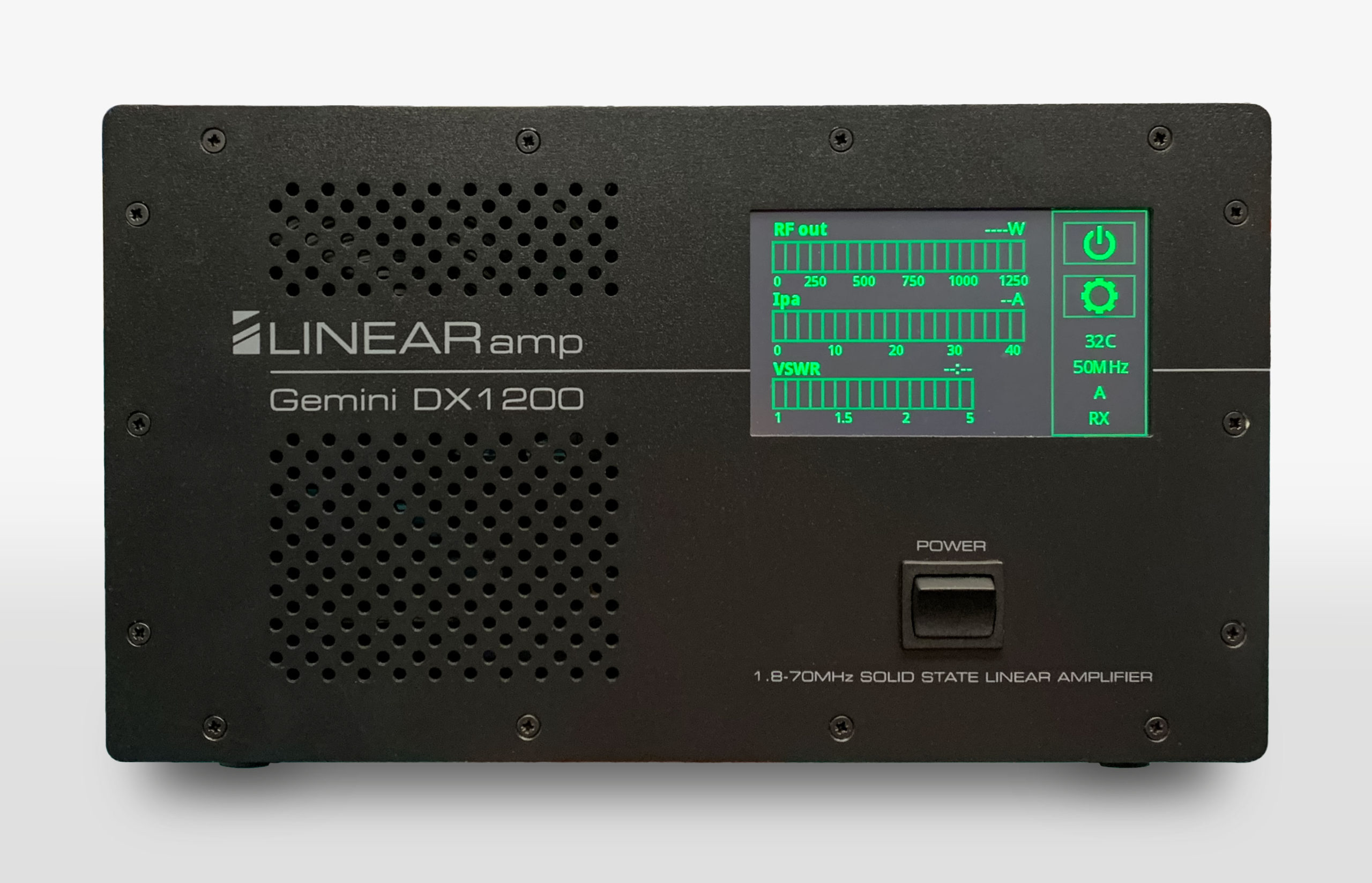 Gemini DX1200 1.8-70MHz Solid State Linear Amplifier