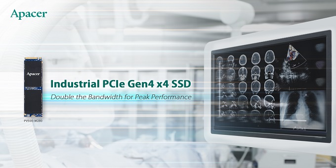Il più recente SSD industriale PCIe Gen4x4 di Apacer supera la concorrenza con le specifiche ad alte prestazioni richieste dalle applicazioni 5G e Smart Healthcare